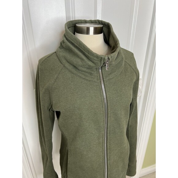 Lululemon Radiant Jacket II Olive Green Gym Crossfit Running W4AOW Women’s Sz 12 - Picture 3 of 16